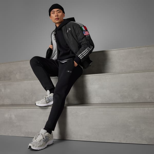 adidas Juventus x NASA inspired Seasonal Doubleknit Tracksuit Bottoms Black adidas Ireland