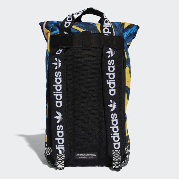 adidas roll top backpack multicolor