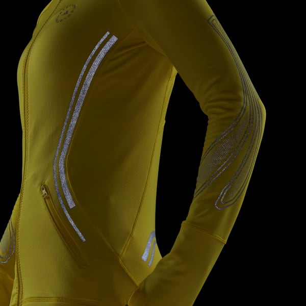 zlutá Sportovní bunda adidas by Stella McCartney TruePace Running Long Sleeve COLD.RDY VT258