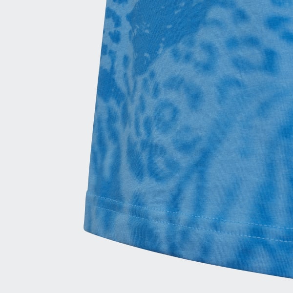Blue Future Icons Hybrid Animal Print Cotton Regular Tee