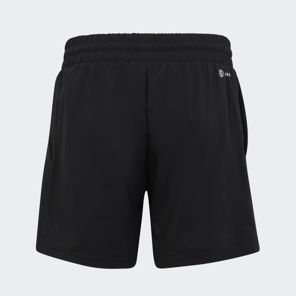 Schwarz Club Tennis 3-Streifen Shorts