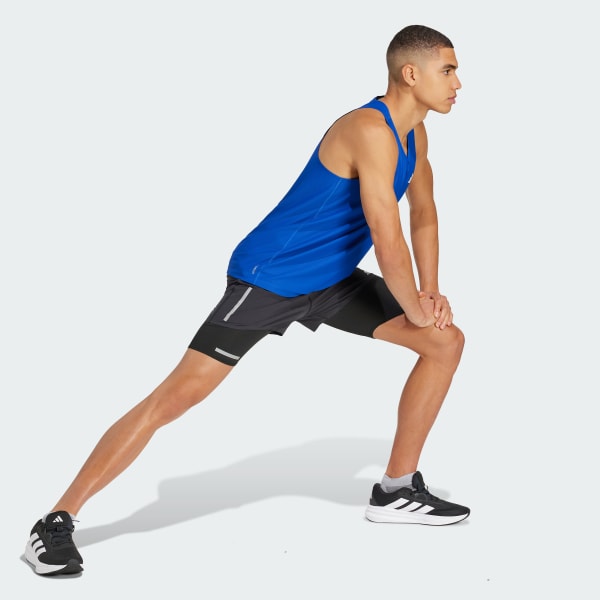 Azul Playera sin Mangas Own The Run