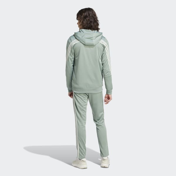 Green 3-Stripes Track Suit