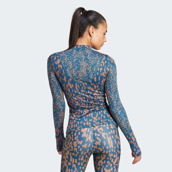 Blau adidas by Stella McCartney TruePurpose Training Printed Longsleeve