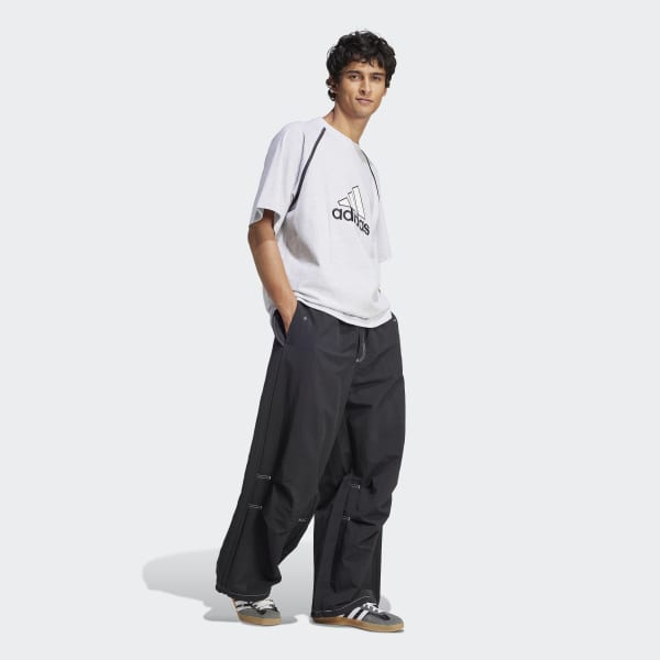 adidas 黒 パラシュートパンツ ウエストドローコード付き パラシュート パンツ ブラック ｜アパレル,パンツ｜meister kobe