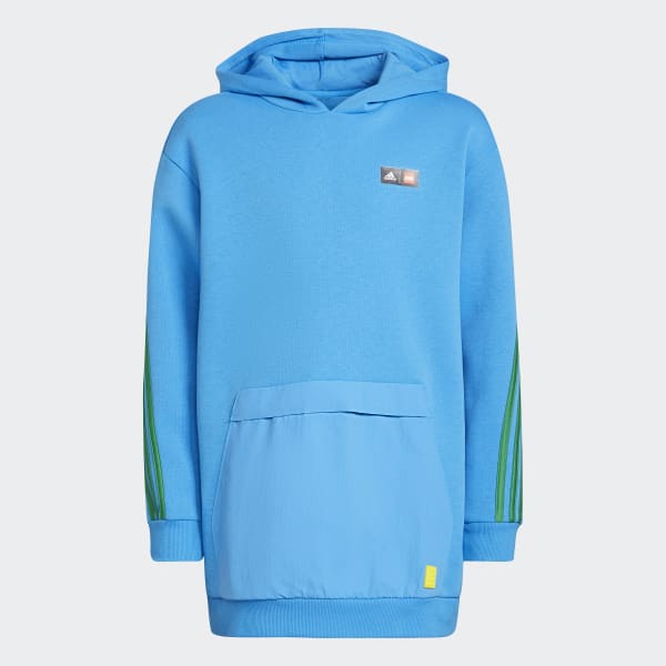 Bleu Sweat-shirt à capuche adidas x Classic LEGO® 3-Stripes Pocket