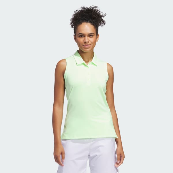adidas Ultimate365 Solid Sleeveless Polo Shirt Green Free Shipping with adiClub adidas Canada