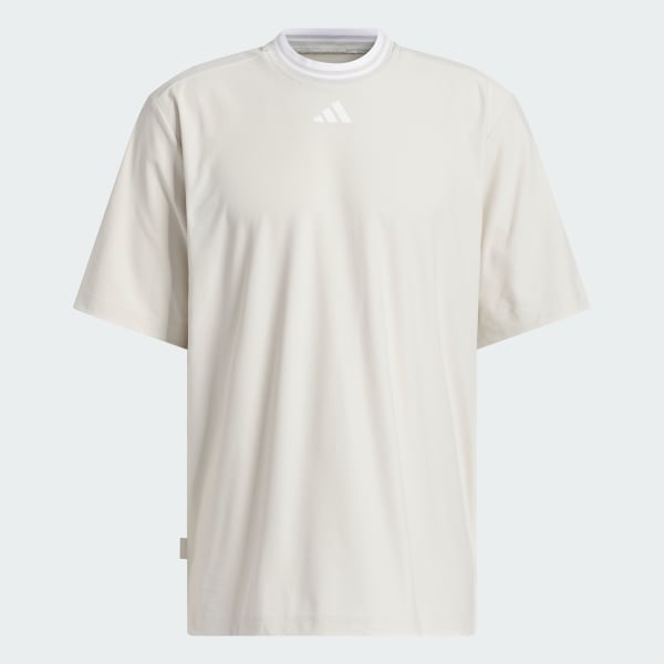 Μπεζ Beyond Mock Polo Shirt