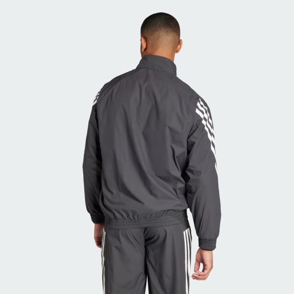 Μαύρο Future Icons 3-Stripes Woven Track Jacket