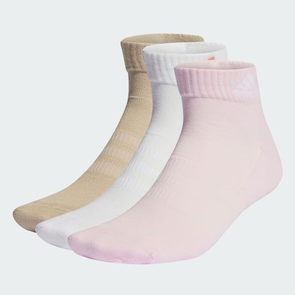 Rosa Calcetines Acolchados Al Tobillo Sportswear 3 Pares