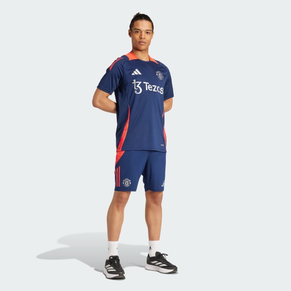 Azul Pantalón corto entrenamiento Manchester United Tiro 24