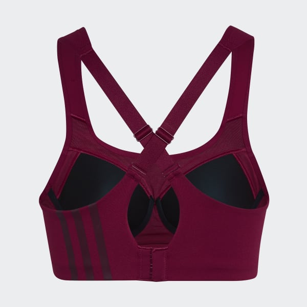 Czerwony adidas TLRD Impact Training High-Support Bra NQ206