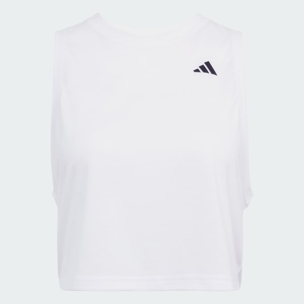 สีขาว เสื้อกล้ามออกกำลังกายทรงบ็อกซี Train Essentials