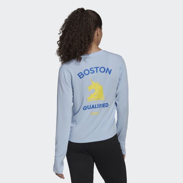 Adidas Boston Qualified 23 Long Sleeve Running Tee Big Apple Buddy