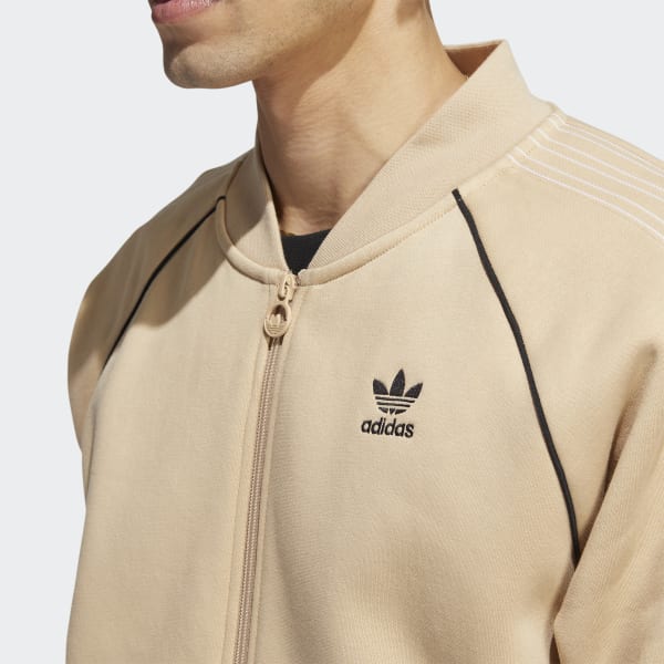 Beige Track jacket Fleece SST SU569