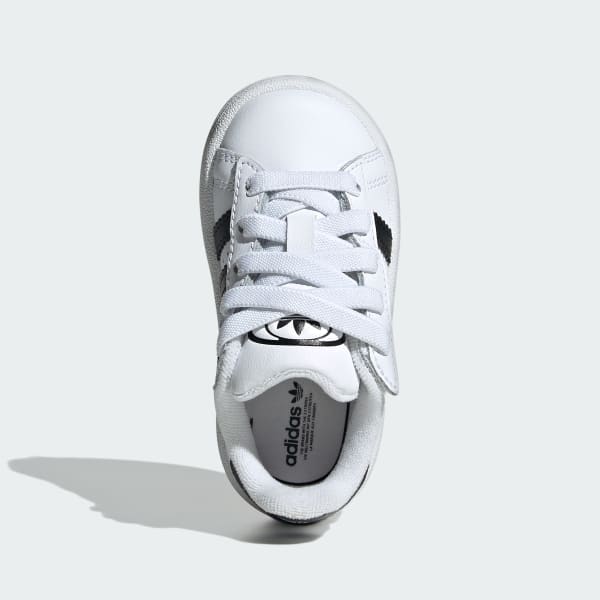 ホワイト キャンパス 00s コンフォートクロージャー 伸縮シューレース キッズ / Campus 00s Comfort Closure Elastic Lace Kids