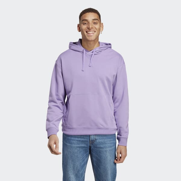 Purple Brand Mens French Terry Wordmark Hoodie P410-FCMW322