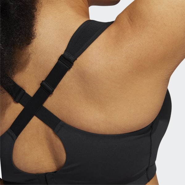 Black adidas TLRD Impact Training High-Support Bra (Plus Size) WH073