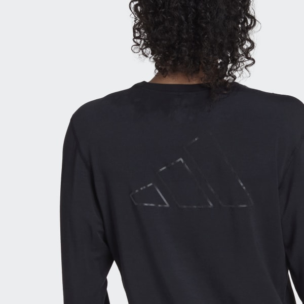 Black Run Icons Made with Nature Running Long Sleeve Tee CZ868