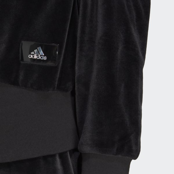 Zwart Holidayz Cozy Velour Sweatshirt VZ533