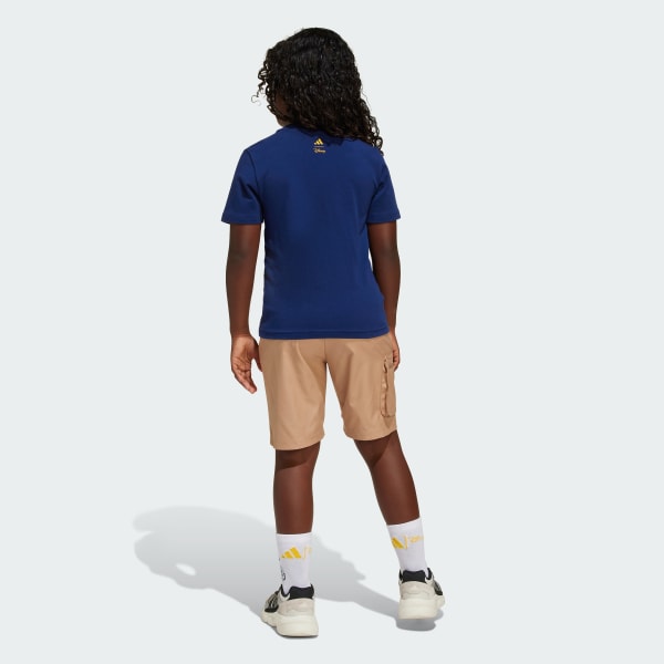 Azul Conjunto camiseta y pantalón corto adidas x Disney Mickey Mouse (Niños)