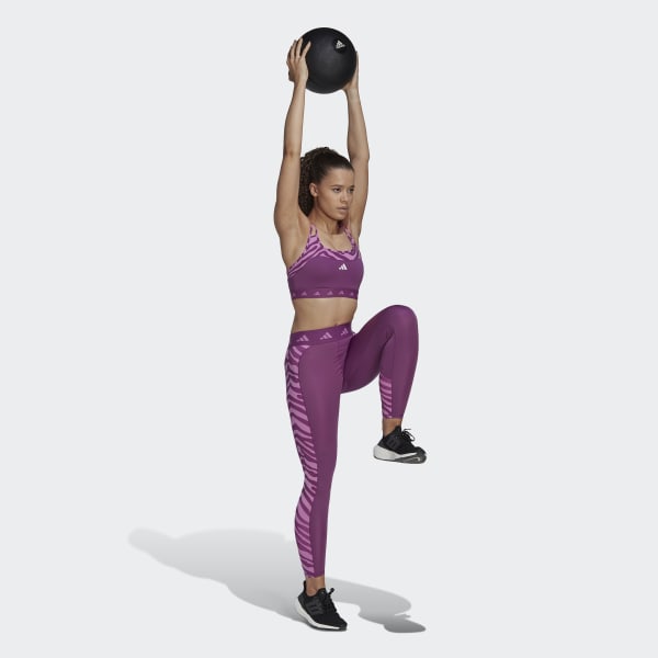 Lila Hyperglam Techfit Medium-Support Zebra Bra DKE66