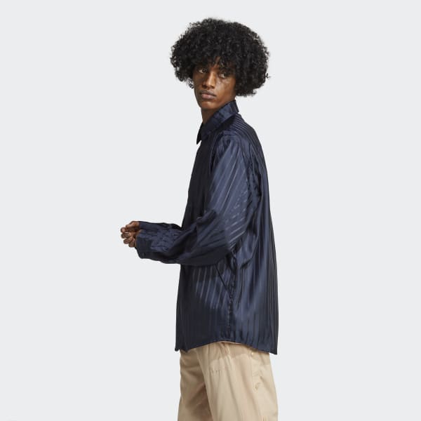 Blau adidas RIFTA City Boy Oversized Hemd