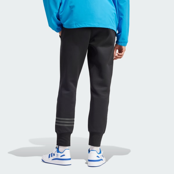 adidas Street Neuclassics Cuffed Sweat Tracksuit Bottoms Black Free Delivery adidas UK