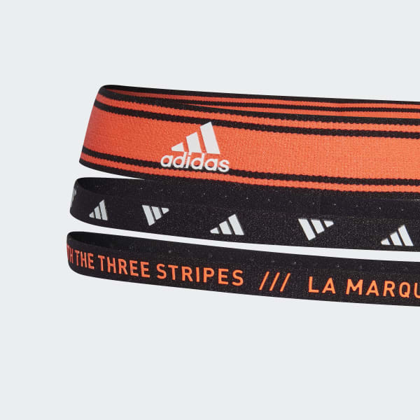 Naranja Banda de Sudor para Cabeza de Entrenamiento Paquete de 3