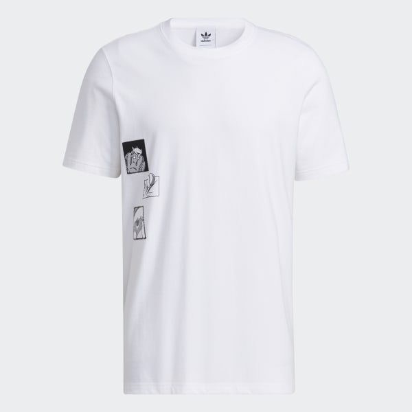Blanco Playera Manga de Manga Corta (Género Neutro) P5002