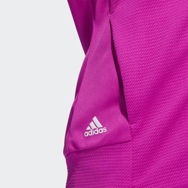 Rosa Textured Full-Zip Jacke