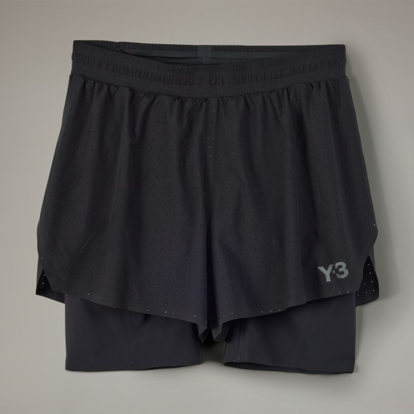 Adidas Y-3 Unisex Batchwork Mesh Shorts black