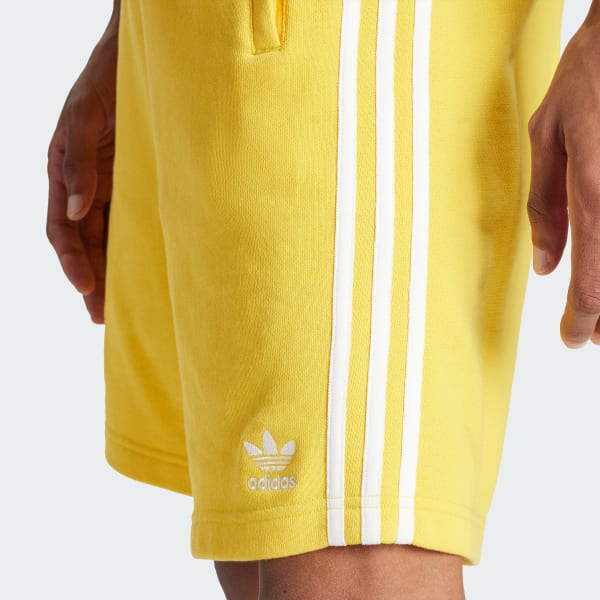 Adidas yellow shorts mens discount