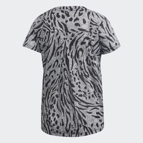 Gris Remera Allover Print HBE62