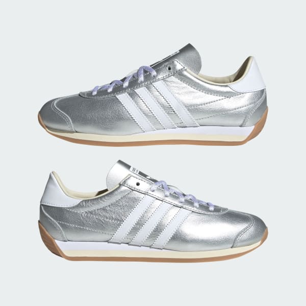 adidas Country OG Shoes - Silver | Free Shipping with