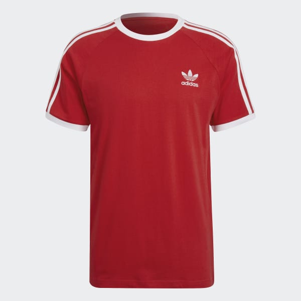 Vermelho T-shirt 3-Stripes Adicolor Classics