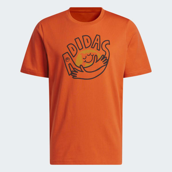 Rojo Remera adidas Change Through Sports Earth Estampada