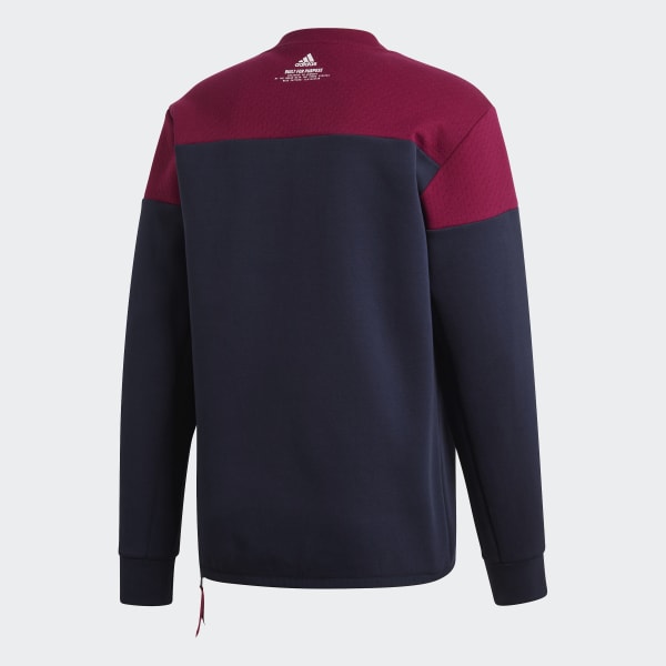 Adidas Z N E Crew Sweatshirt Blue Adidas Us