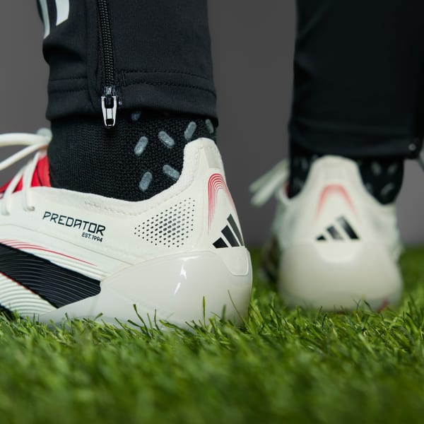 adidas Predator Elite Firm Ground Cleats - White | Free