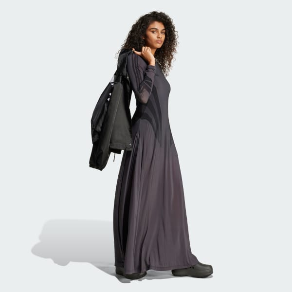 グレー アトランタ 昇華プリント ワンピース