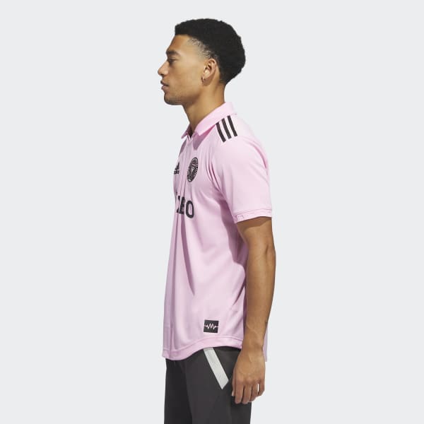 Men's adidas Lionel Messi Pink Inter Miami CF 2023 The Heart Beat Kit  Replica Jersey