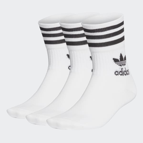 Calcetines Adidas Largos Blancos Pack 3