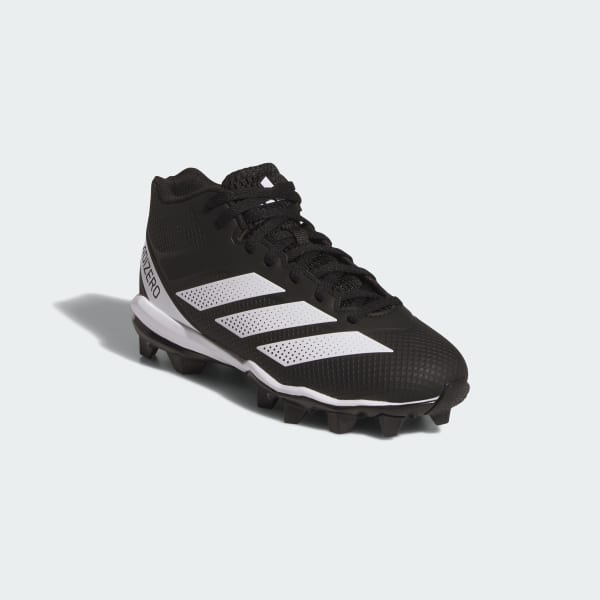 Preto Botas de Futebol Americano em Borracha Moldada Adizero Impact.2 – Criança