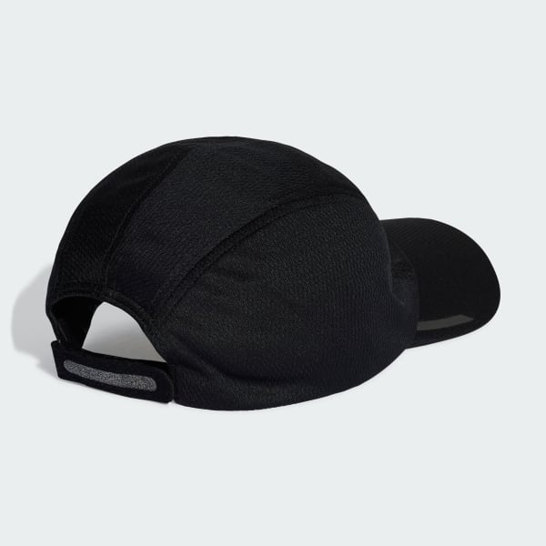 Black AEROREADY Four-Panel Mesh Running Cap