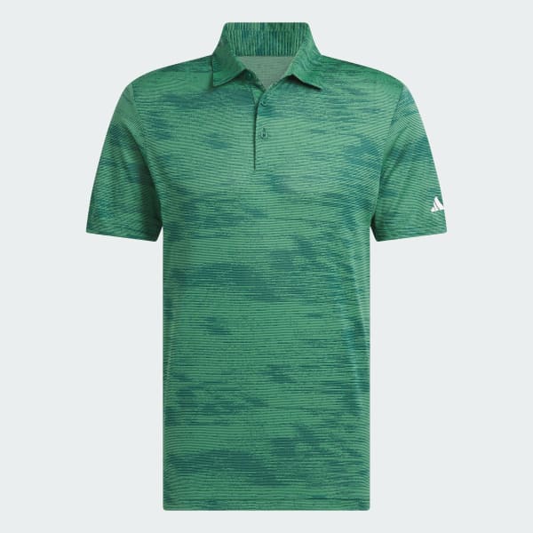 Green Ultimate365 Textured Stripe Polo Shirt