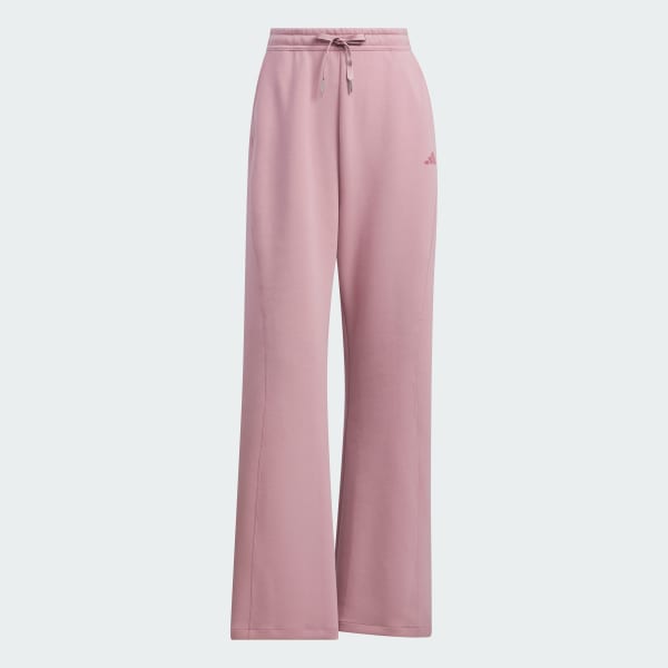 fialová ZVONOVÉ NOHAVICE FLARED LEG KNIT PANT