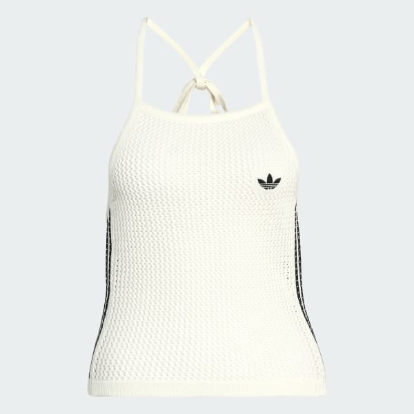 Hvid KNITTED CROCHET TOP