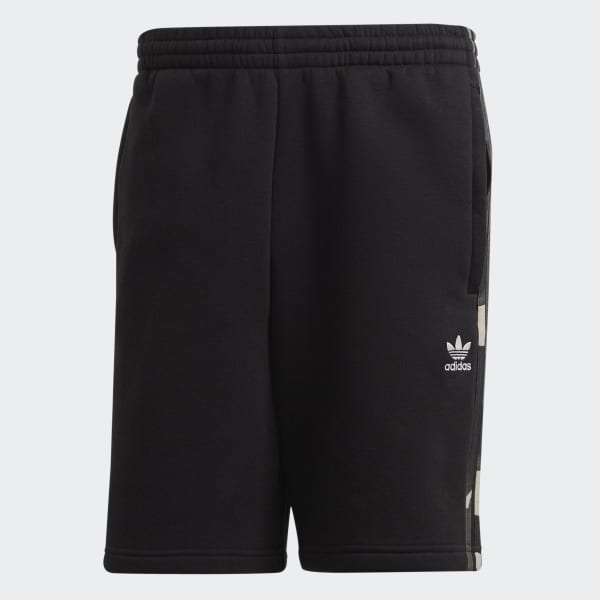 Negro Shorts Estampados 3 Rayas Camo