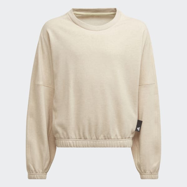 Beige Polera Studio Lounge Botanical Dye Sport Cuello Redondo