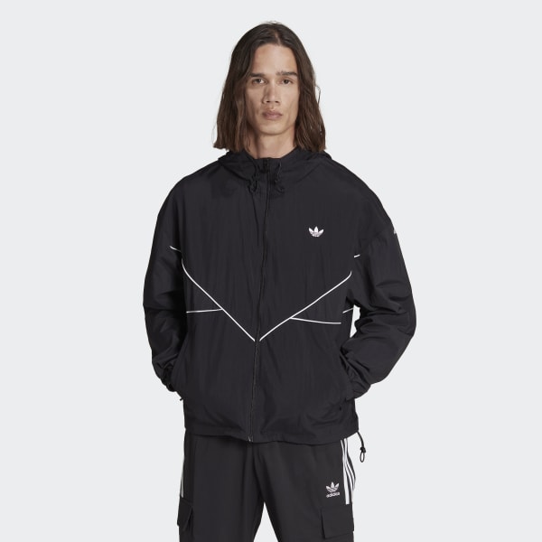 Svart Adicolor Seasonal Archive Windbreaker